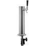 VEVOR beer tower with chrome finish and single tap handle.