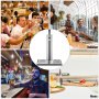 VEVOR Beer Tower, Single Faucet Kegerator Tower, Stainless Steel Draft Beer Tower with 12" x 7" Drip Tray, 3" Dia. Column Beer Dispenser Tower, Beer Tower Kit with Hose, Wrench, Cover for Home & Bar