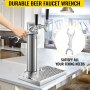 VEVOR Kegerator Tower Kit Beer Conversion Kit Double Faucet Keg Tower No Tank