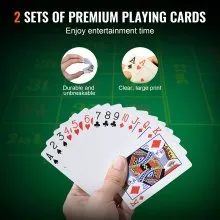 VEVOR Poker Chip Set, 200-Piece Poker Set, Complete Poker Playing Game Set with Aluminum Carrying  Case, 11.5 Gram Casino Chips, Cards, Buttons and Dices, for Texas Hold'em, Blackjack, Gambling