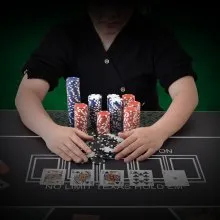VEVOR Poker Chip Set, 200-Piece Poker Set, Complete Poker Playing Game Set with Aluminum Carrying  Case, 11.5 Gram Casino Chips, Cards, Buttons and Dices, for Texas Hold'em, Blackjack, Gambling