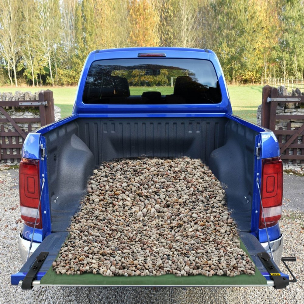 VEVOR Truck Bed Unloader, 2000 lbs/907 kg Capacity Cargo Mat, Heavy Duty Pickup Truck Unloader with Convenient Hand Crank, Professional Pickup Bed Unloader Fits for Full Size, Mid Size Trucks