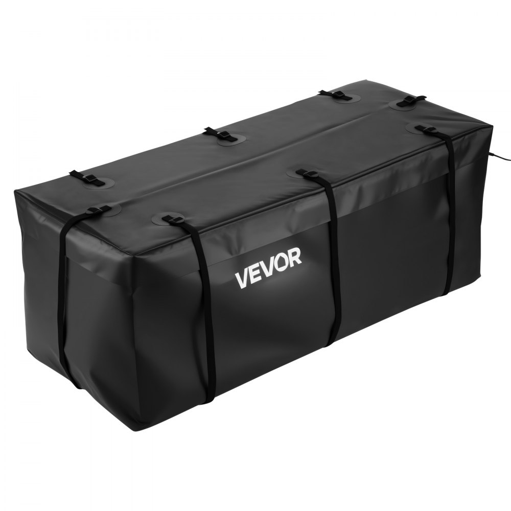 VEVOR Hitch Cargo Carrier Bag, Waterproof 840D PVC, 152 x 61 x 62 cm (20 Cubic Feet), Heavy Duty Cargo Bag for Truck Bed Storage with 6 Reinforced Straps, Suitable for Car SUV Vans Hitch Basket