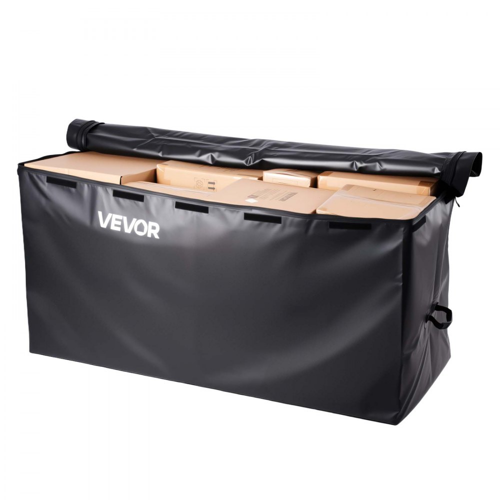 VEVOR Hitch Cargo Carrier Bag, Waterproof 840D PVC, 152 x 61 x 77.8 cm (25 Cubic Feet), Heavy Duty Cargo Bag for Truck Bed Storage with Reinforced Straps, Suitable for Car SUV Vans Hitch Basket