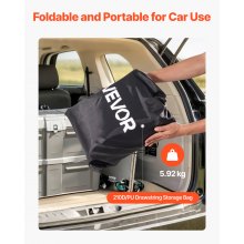 Truck Bed Cargo Bag 51.18 x 40.16 x 21.85 in (26 Cu. ft) with Net & Carabiners