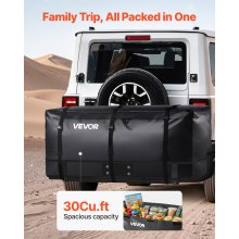 Hitch Cargo Carrier Bag 60.24 x 24.02 x 35.94 in (30 Cubic Feet) Waterproof