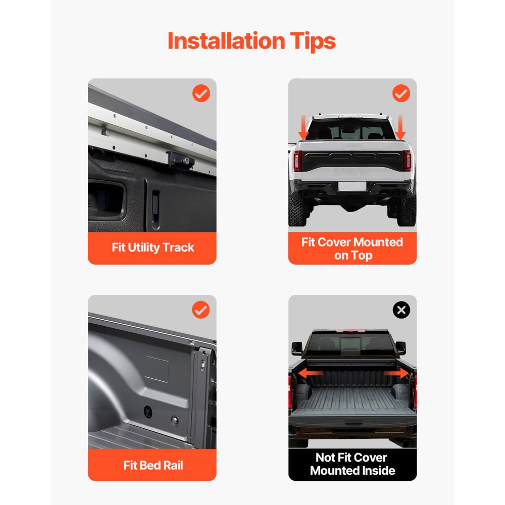 VEVOR Overland Truck Bed Rack, 51.2-65.4 in Width, Adjustable Overland Bed Cargo Rack with Sidebar, 900 lbs Static Capacity, Compatible with Mid-Size Trucks Tacoma/Ranger/Gladiator JT/Colorado