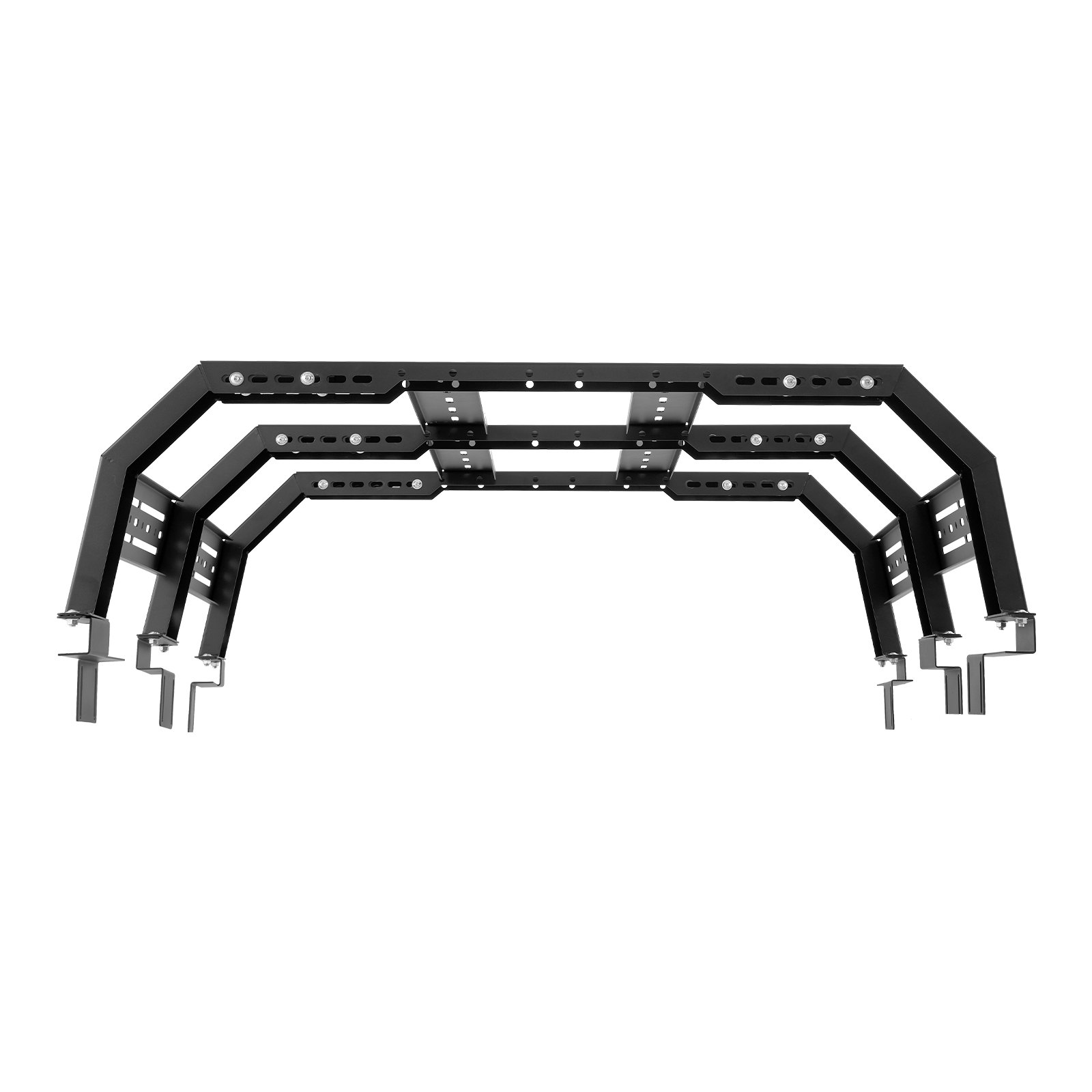 VEVOR Overland Truck Bed Rack, 51.2-65.4 in Width, Adjustable Overland Bed Cargo Rack with Sidebar, 900 lbs Static Capacity, Compatible with Mid-Size Trucks Tacoma/Ranger/Gladiator JT/Colorado