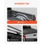 VEVOR Overland Truck Bed Rack, 54.3-68.3 in Width, Adjustable Overland Bed Cargo Rack with Sidebar and 900 lbs Static Load Capacity, Heavy Duty Steel, Compatible with Full Size and Mid-Size Trucks