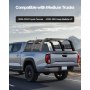 Overland Truck Bed Rack 900 lbs Static Capacity Fit Tacoma/Gladiator JT