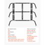 VEVOR Overland Truck Bed Rack, 125-172.5 cm Width, Adjustable Overland Bed Cargo Rack with Sidebar, 408.2 kg Static Load Capacity, Heavy Duty Steel, for Mid-Size Trucks, Fit Tacoma / Gladiator JT