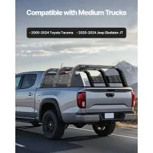 Overland Truck Bed Rack 900 lbs Static Capacity Fit Tacoma/Gladiator JT