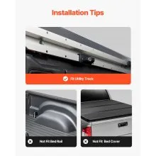 VEVOR Overland Truck Bed Rack, 49.2-67.9 in Width, Adjustable Overland Bed Cargo Rack with Sidebar, 900 lbs Static Capacity, Heavy Duty Steel, for Mid-Size Trucks, Compatible with Tacoma/Gladiator JT