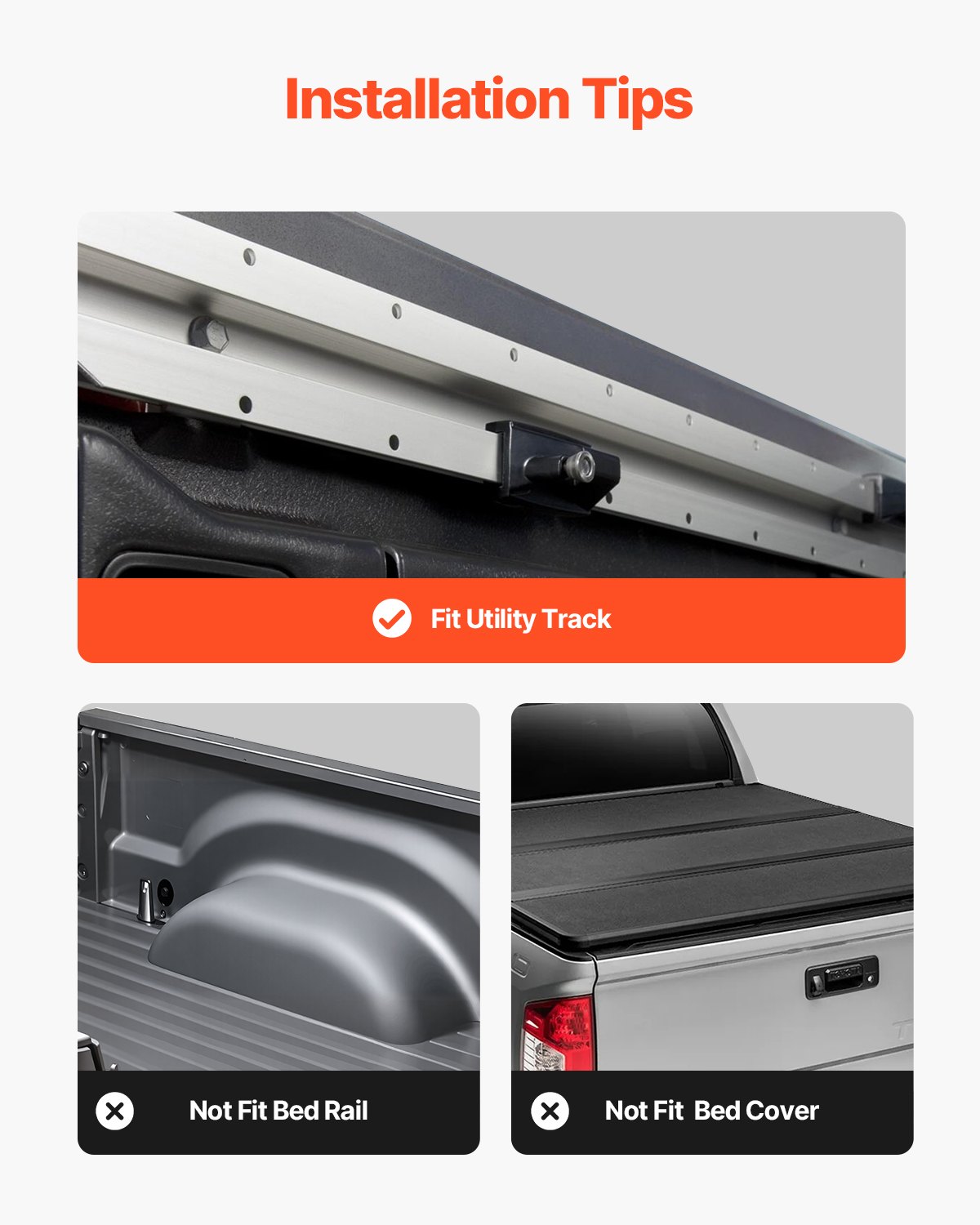 VEVOR Overland Truck Bed Rack, 125-172.5 cm Width, Adjustable Overland Bed Cargo Rack with Sidebar, 408.2 kg Static Load Capacity, Heavy Duty Steel, for Mid-Size Trucks, Fit Tacoma / Gladiator JT