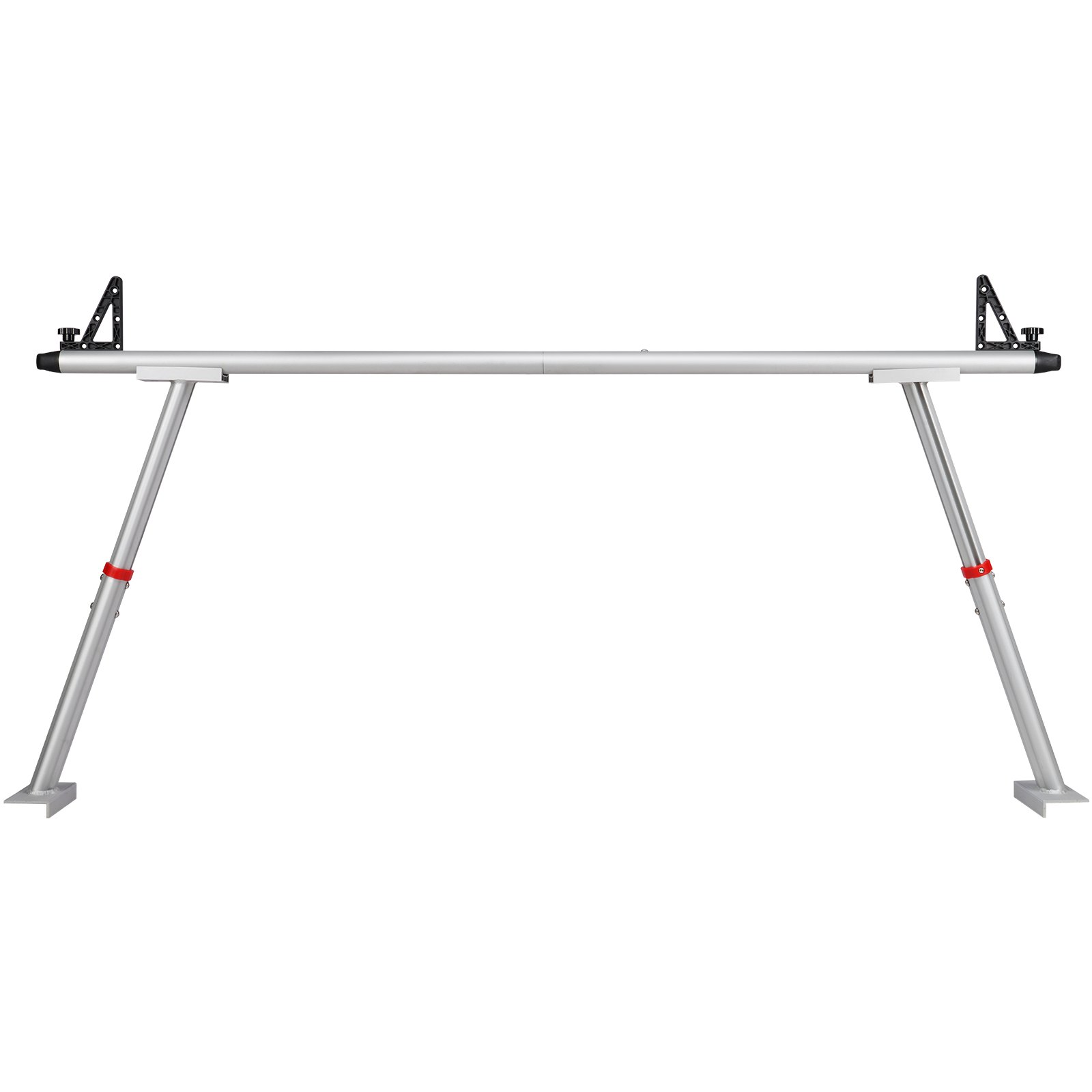 VEVOR Truck Rack, 800 lbs Capacity, 19-34in Adjustable Height, Aluminum Ladder Rack for Truck with 8 Non-Drilling C-clamps, Heavy Duty Truck Bed Rack Two-Bar Set for Kayak, Surfboard, Lumber, Ladder