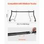 VEVOR Truck Ladder Rack, 124.46-185.42 cm Width, Extendable Universal Cargo Rack, Heavy Duty Steel with 362.9 kg Static Capacity, Ideal for Canoes, Surfboards, Ladders, Lumber, Tents & Large Cargo