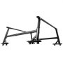 VEVOR Truck Ladder Rack, 21-31.5 in Height, Adjustable Non-Drilling Aluminum Cargo Rack with Sidebar, 800 lbs Static Capacity, Ideal for Canoes, Surfboards, Ladders, Lumber, Tents, and Large cargo