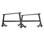 VEVOR Truck Ladder Rack, 21-31.5 in Height, Adjustable Non-Drilling Aluminum Cargo Rack with Sidebar, 800 lbs Static Capacity, Ideal for Canoes, Surfboards, Ladders, Lumber, Tents, and Large cargo