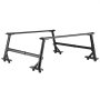 VEVOR Truck Ladder Rack, 21-31.5 in Height, Adjustable Non-Drilling Aluminum Cargo Rack with Sidebar, 800 lbs Static Capacity, Ideal for Canoes, Surfboards, Ladders, Lumber, Tents, and Large cargo