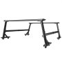 VEVOR Truck Ladder Rack, 21-31.5 in Height, Adjustable Non-Drilling Aluminum Cargo Rack with Sidebar, 800 lbs Static Capacity, Ideal for Canoes, Surfboards, Ladders, Lumber, Tents, and Large cargo
