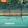 VEVOR Pickleball Net Set, 22FT Regulation Size Portable Pickleball System with Bags, Balls, Paddles, Wheels, and Court Lines, Weather Resistant Metal Frame & PE Net, for Outdoor Backyard Driveway