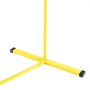 yellow support frame base of VEVOR pickleball net with black end caps on a white background.