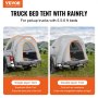 VEVOR Truck Bed Tent, 5.5'-6' Pickup Truck Tent with Rain Layer and Carry Bag, Waterproof PU2000mm Double Layer Truck Tent for Camping, Accommodate 2-3 Person, for Camping Traveling Outdoor Activities