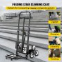 VEVOR Stair Climbing Cart, Portable Folding Trolley with 8 Wheels, 460 Lb Capacity Stair Climber Hand Truck with Adjustable Handle for Pulling, All Terrain Heavy Duty Dolly Cart for Stairs
