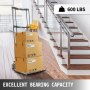 Enhanced Stair Climbing Cart Portable 600lbs Largest Capacity Terrain Hand Truck