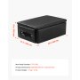 VEVOR Pilates Box for Reformer, 25x17x9 In Pilates Reformers Sitting Box for Exercises, Premium PU and Wood Pilates Equipment Accessory, Improve Strength, Balance, Range of Motion Home Gym, Black