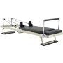 VEVOR Foldable Pilates Reformer, Pilates Workout Machine for Home Gym Studio Use, Pilates Bed with Dual Resistance- Spring & Cord, Reformer Set for Advanced Users and Beginners, Up to 400 LBS