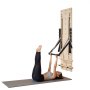 VEVOR Wall Mounted Pilates Reformer Machine, Maple Wood Pilates Springboard, Exercise Equipment with Resistance Springs, Yoga Fitness Trainer, Suitable for Flexibility Balance, Home Gym Studio Workout
