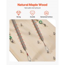 Wall Mounted Pilates Reformer Machine Pilates Springboard Maple Wood Home Gym