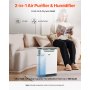 Air Purifier 2000 ft²/h True HEPA 13 Filter Air Cleaner for Home Large Room