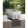 VEVOR Single Grilling Side Burner for Outdoor 15,000BTU Propane & Natural Gas