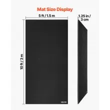 VEVOR Wrestling Mat Roll-Up Martial Art Mat 3x1.5m Gymnastics MMA Jiu Jitsu Mat