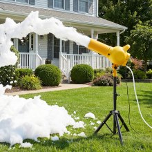 VEVOR Foam Machine, Handheld Spray Foam Cannon Party Machine, Bubble Cannon with Fan & Triangular Structure, Dense Foams Maker for Gatherings, Backyard, Celebrations & Party, Continuous Foams Output