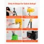 VEVOR Foam Machine, Adjustable Angle Control Foam Cannon Party Machine, Bubble Cannon with Fan & Triangular Structure, Dense Foams Maker for Backyard, Celebrations & Party, Continuous Foams Output