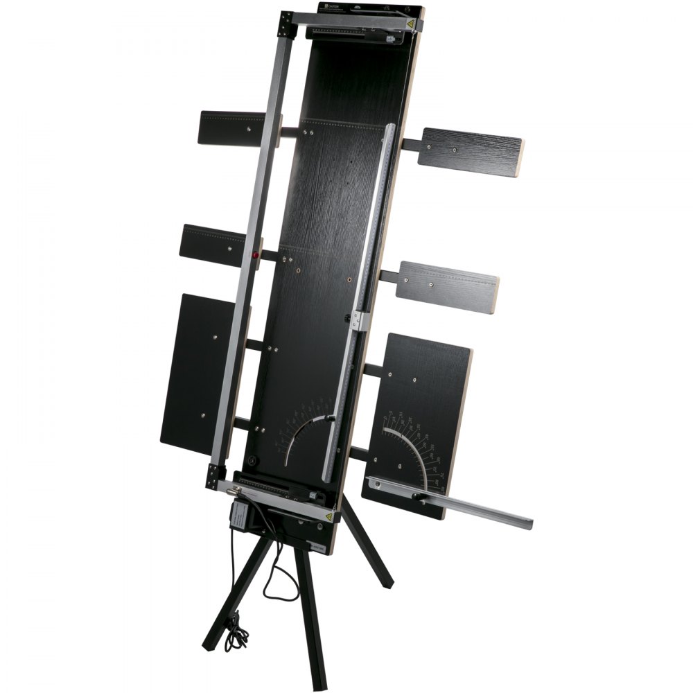 VEVOR Styrofoam Skæremaskine 42cm Maks. Skæretykkelse Skumskærer 115cm Maks. Længde Hot Wire Skum Cutter 0-90° Styrofoam Cutter Seks Varmetråde m/ Stativ Sideplade til Skæring af Skum Perle Bomuld