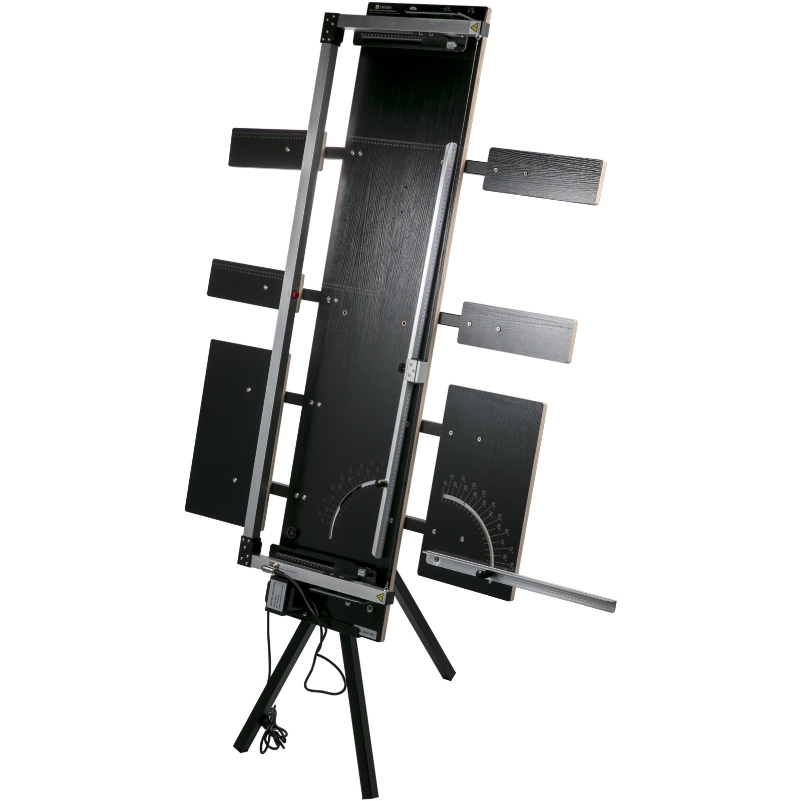 VEVOR Styrofoam Skæremaskine 42cm Maks. Skæretykkelse Skumskærer 115cm Maks. Længde Hot Wire Skum Cutter 0-90° Styrofoam Cutter Seks Varmetråde m/ Stativ Sideplade til Skæring af Skum Perle Bomuld