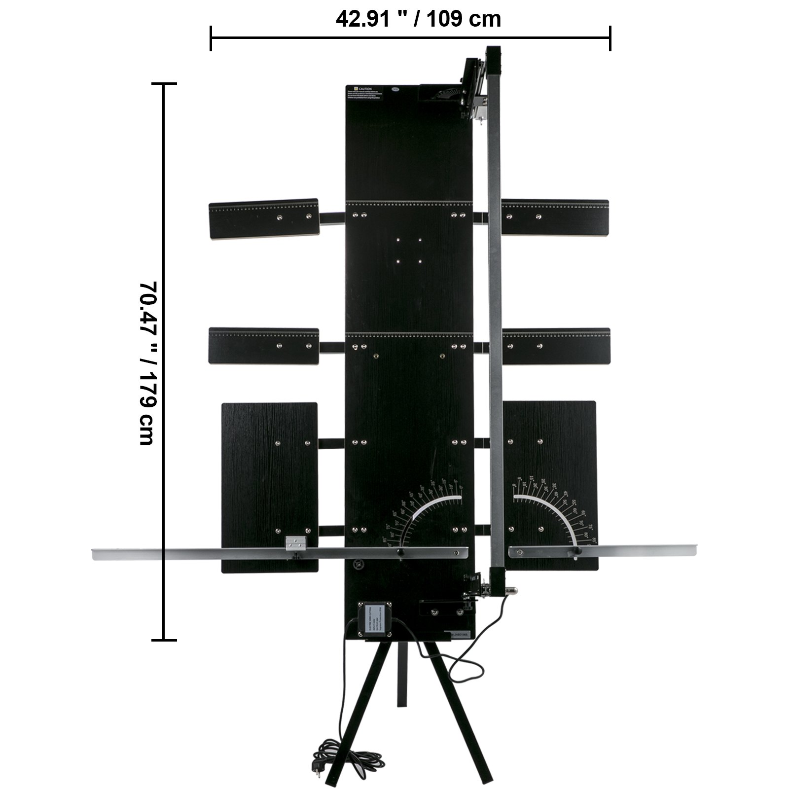 VEVOR Styrofoam Cutting Machine 42cm Max. Cut Thickness Foam Cutter 127cm Max. Length Hot Wire Foam Cutter 0-90° Styrofoam Cutter Six Heating Wires with Stand Lateral Plate for Cutting Foam Pearl Cott