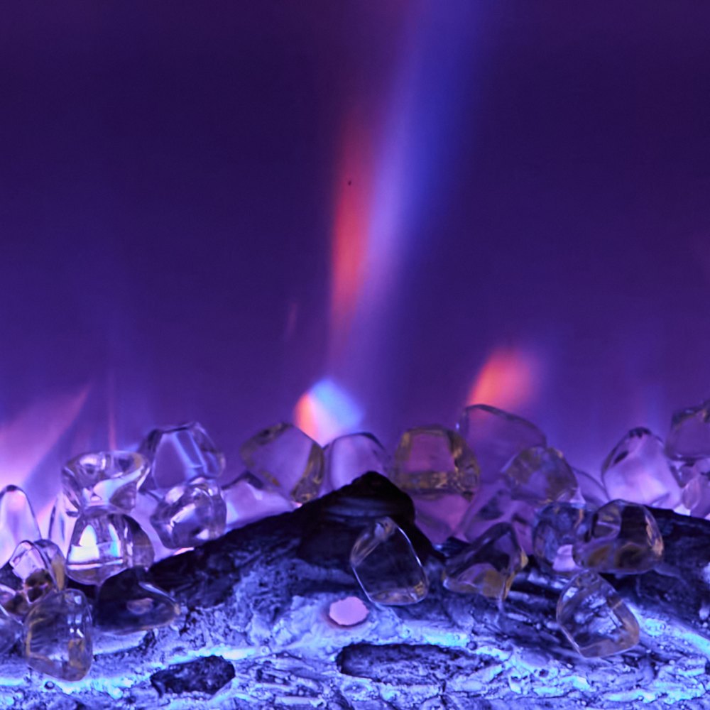 Chimenea eléctrica VEVOR de 50 pulgadas, empotrada en la pared, con control remoto, temporizador, 1500 W, brillo de llama ajustable, pantalla táctil, protección contra sobrecalentamiento, para sala de estar y dormitorio.