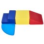 VEVOR Climbing Toys, 4-Piece Set, Foam Climbing Toys for Toddlers 6 Months to 3 Years Old, PU Leather Climbing Blocks, Indoor Climb and Crawl Activity Playset for Crawling & Sliding, Easy to Clean