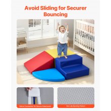 Climbing Toys 4 Piece Foam Climbing Blocks Set for Toddlers and Preschoolers