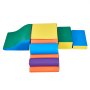VEVOR Climbing Toys, 7-Piece Set, Foam Climbing Toys for Toddlers 6 Months to 3 Years Old, PU Leather Climbing Blocks, Indoor Climb and Crawl Activity Playset for Crawling & Sliding, Easy to Clean