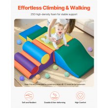 Climbing Toys 7 Piece Foam Climbing Blocks Set for Toddlers and Preschoolers