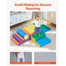 Climbing Toys 7 Piece Foam Climbing Blocks Set for Toddlers and Preschoolers