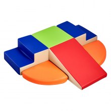 Climbing Toys 6 Piece Foam Climbing Blocks Set for Toddlers and Preschoolers