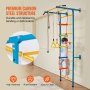 VEVOR Wall Gym para crianças 5 em 1 Aço Indoor Kids Gym para exercícios Escalada Brinquedos