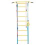 VEVOR Indoor Jungle Gym for Toddlers, 5-in-1 Climbing Playset with Carbon Steel Swedish Ladder, Wall Ladder, Pull-Up Bar, Rope Ladder, and Gymnastic Rings, Supports 220 lbs, Multicolor
